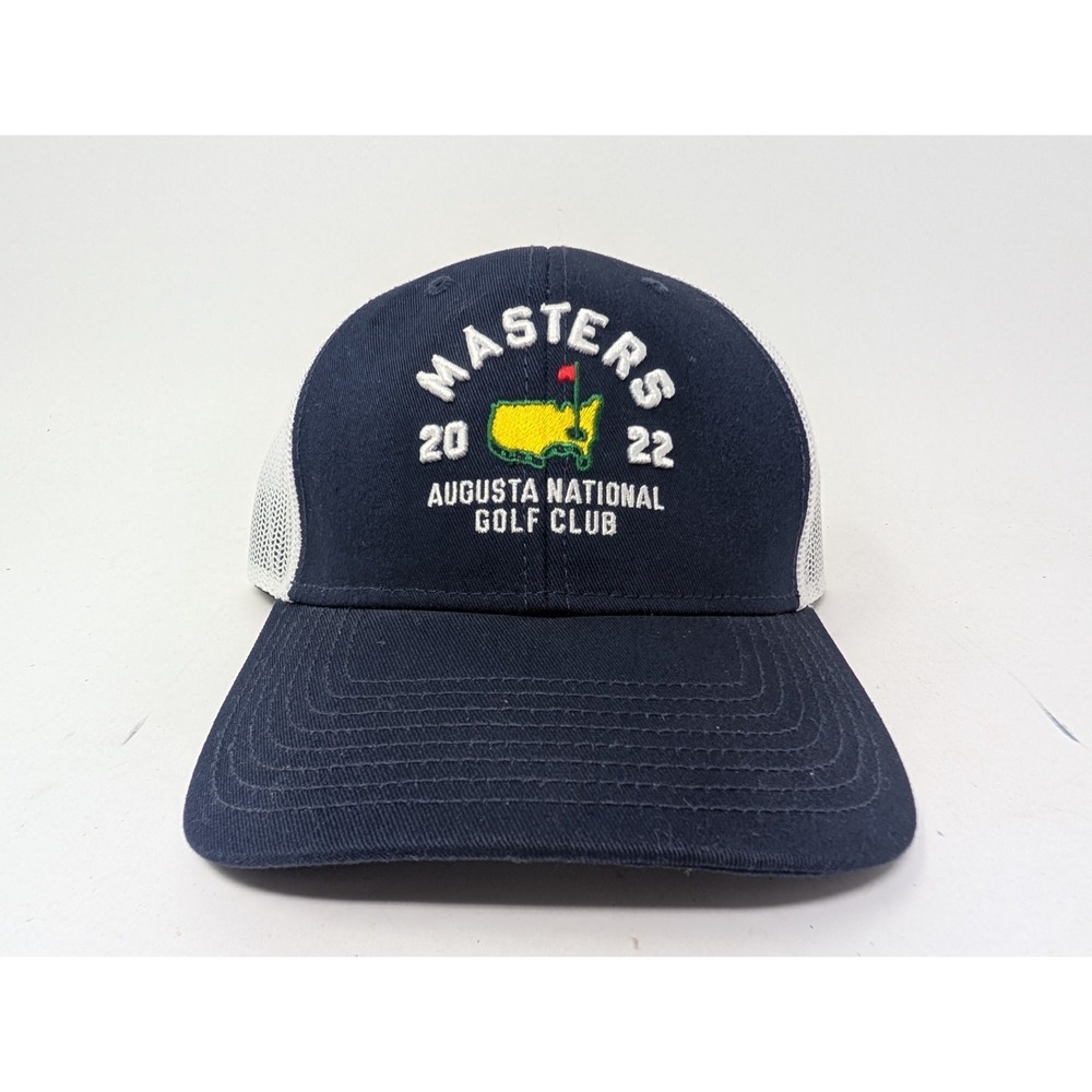 2022 Masters Hat Cap Snap Back Augusta National Blue White Mesh Trucker RARE